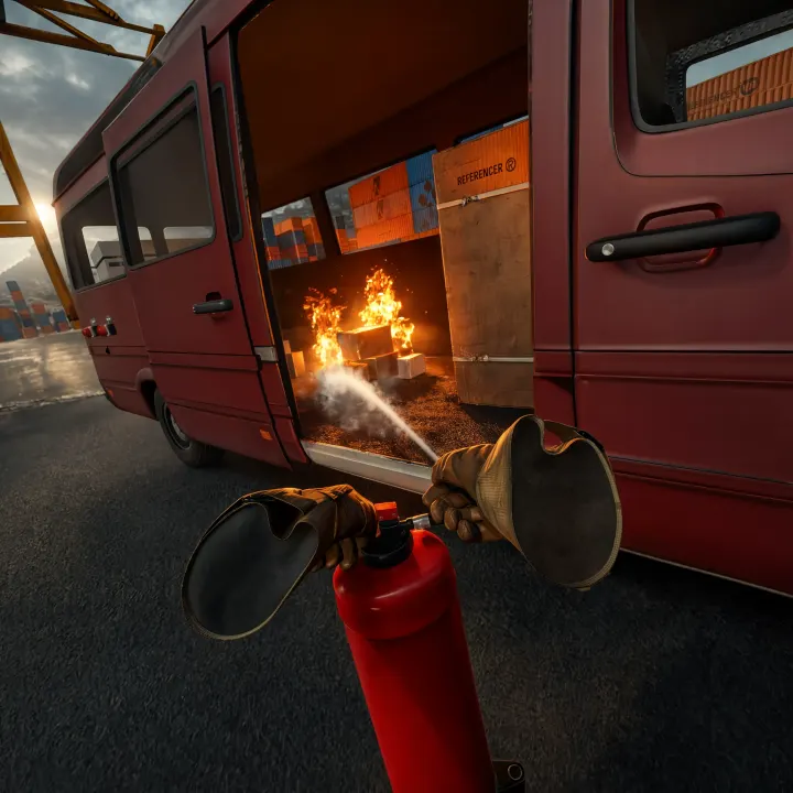 Ladeflächenbrand-Training