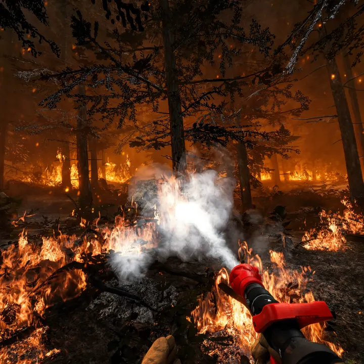 Waldbrand-Training